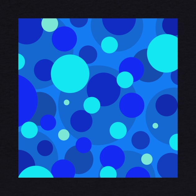 blue pop art bubbles by pauloneill-art